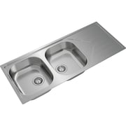 TEKA Inset Reversible Stainless Steel Sink Two Bowls And One Drainer Universe 80 T-Xp 2B 1D