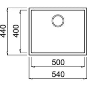 TEKA SQUARE 50.40 TG Undermount Tegranite Kitchen Sink with one bowl