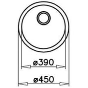 TEKA STARBRIGHT 45 E-XN 1B RND 2-in-1 installation stainless steel Kitchen Sink with matt finish