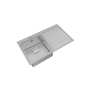 TEKA Inset Stainless Steel Kitchen Sink With Right-Hand Bowl And Drainer Zenit Rs15 1B1D R 86