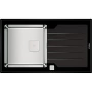 TEKA Inset Glass Sink With One Bowl And One Drainer Diamond Rs15 1B 1D
