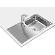 TEKA Inset Reversible Stainless Steel Sink One Bowl Universe 50 T-Xp 1B 1D Plus