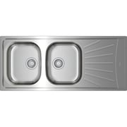TEKA Inset Reversible Sink With Matt Finish Two Bowls And One Drainer Starbright 80 E-Xn 2B 1D