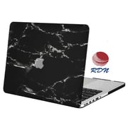 RDN MacBook Air 13inch/ 13.3inch Plastic Hard Shell Case Cover Black Marble