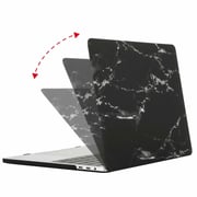 RDN MacBook Air 13inch/ 13.3inch Plastic Hard Shell Case Cover Black Marble