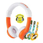 BuddyPhones Explore Foldable On-Ear Wired Headphones - Orange