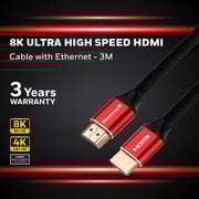 Honeywell HDMI Cable 3m Red/Black