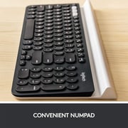 Logitech K780 Multi-Device Wireless Keyboard For Computer, Phone and Tablet FLOW Cross-Computer Control Compatible