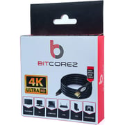 Bitcorez HDMI Copper Cable 3M - Support 3D and 4K (Gold Plated) 30AWG 60hz Jacket: PVC Black