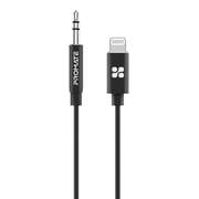 Promate Apple MFi Certified 3.5mm Lightning AUX Cable AudioLink-LT1 Black