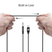 Promate Apple MFi Certified 3.5mm Lightning AUX Cable AudioLink-LT1 Black