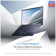 ASUS ExpertBook B9 Laptop - 10th Gen Core i7 2.8GHz 16GB 512GB Shared Win10 14inch FHD Black B9400CEA-KC0396R