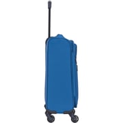 VIPTOUR VT-A380 Light Weight Polyester Jacquard Number Lock Single Trolley Luggage, Blue 20 Inches