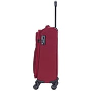 VIPTOUR VT-A380 Light Weight Polyester Jacquard Number Lock Single Trolley Luggage, Red - 20 Inches