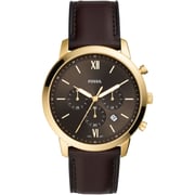 Fossil Men's Neutra Chronograph Brown Leather Watch FS5763