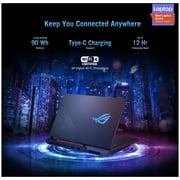 Asus ROG Strix SCAR 17 G733QS-HG216T Gaming Laptop - Ryzen 9 3.3GHz 32GB 2TB 16GB Win10 17.3inch FHD Black NVIDIA GeForce RTX 3080