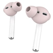 Promate Silicone AirPods Ear Tips with Noise-Isolation and Anti-Slip Design, PodSkin Pink