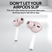 Promate Silicone AirPods Ear Tips with Noise-Isolation and Anti-Slip Design, PodSkin Pink