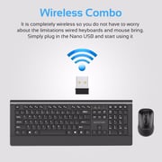 Promate Ergonomic Wired USB Full-Size Keyboard & Mouse Combo, Plug & Play,  Easy-to-Read Characters, Widely Compatible