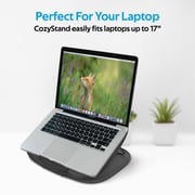 Promate Ventilated Adjustable Laptop Desk Stand Black