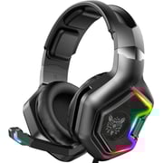 Onikuma 7.1 Surround Sound Pro Noise Canceling Gaming Headphones with Mic & RGB LED Light Compatible with PS4, Nintendo Switch, PC, PS3, Mac