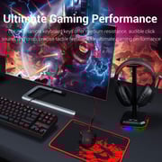 Redragon K552-BB Gaming Keyboard and Mouse, Large Mouse Pad, PC Gaming Headset with Microphone Combo