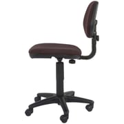 Mahmayi Sandra 1210 Low - Back Office Chair, Task Chair - Double Wheel Rolling Castors, Adjustable Seat Height (Peat)