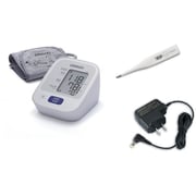 Buy Omron M2 Basic Blood Pressure Monitor + Eco Temp Basic Thermometer +  ACAdaptor HEM-7120-EBNDL Online in UAE