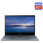 لاب توب أسوس زين بوك فليب 13 OLED UX363EA-OLED001T - Core i7 2.8GHz 16GB 1TB Shared Win10 13.3inch FHD Pine Gray لوحة مفاتيح عربي / إنجليزي