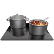 evvoli Built-In Induction Hob 4 Burners Soft Touch Control With 9 Stage Power Setting And Safety Switch EVBI-IH604B, Black
