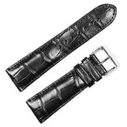 debeer watch bands 22Mm Genuine Alligator Watch Strap - Black - Watch Band By Debeer
