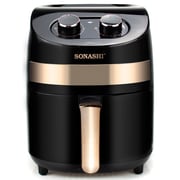 Sonashi Manual Air Fryer 1000W (Black-Rose Gold) SAF-320