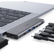 Aukey 7 In 1 USB Type-C Hub Aluminum Alloy