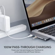 Aukey 7 In 1 USB Type-C Hub Aluminum Alloy