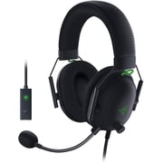 Razer BlackShark V2 Gaming Headset THX 7.1 Spatial Surround Sound 3.5 mm Audio Jack & USB DAC - Black (RZ04-03230100-R3M1)