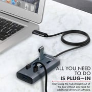 Promate EZHUB-7 Hgh Speed USB 3.0 Ports Aluaminium Alloy Powered Hub