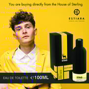 Estiara Stag Pour Homme for Men, Eau De Toilette, 100ml for Him Black