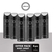 Club De Nuit Intense Men, Perfume Body Spray, Deodorant For Him - 200ml (PACK OF 6) By ARMAF From The House of Sterling