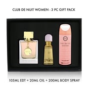 Armaf Club De Nuit Women 3 Pieces Gift Set Pink CDN EDP 105ml + CDN Non-Alcoholic Concentrated Luxury French Perfume Oil 20ml + CDN Perfume Body Spray 200ml For Her