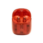 JBL JBLT225TWSGHOSTORG TUNE 225TWS Wireless In Ear Earbuds Orange