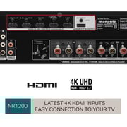 Marantz NR1200 Stereo Receiver, HiFi Amplifer for Home Cinema, 5 HDMI Inputs & 1 Output, Bluetooth, WiFi, AirPlay 2, Google Assistant/Siri/Alexa Compatible, HEOS, Music Streaming - Black