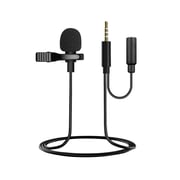 Lavalier Microphone GL-142 Audio and Video Recording Mic 3in1 W/ Splitter For Type C/3.5 Aux/IOS