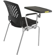 Mahmayi Mars 8712Nsf Student Chair With Molded Foam Fabric Student Studying Chair With Writing Tablet Arm and Pp Back and Seat