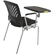 Mahmayi Mars 8712Nsf Student Chair With Molded Foam Fabric Student Studying Chair With Writing Tablet Arm and Pp Back and Seat