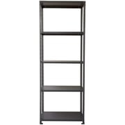 Mahmayi Metal/Wood Stainless Steel Stahl Angle Shelving Rack, MOFSASGR, Grey