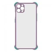 Anti-Drop Bumper Case Cover for iphone 11 Pro Max - Clear/Purple