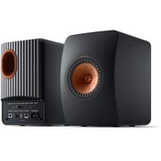 KEF LS50 Wireless II Powered stereo speakers with Wi-Fi, Bluetooth, and Apple AirPlay 2 (Carbon Black)