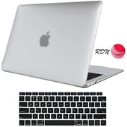 RDN MacBook Air 13 Inch Case 2020 2019 2018 Release A2179 A1932, Hard Case Shell Cover for MacBook Air 13-inch Model A2179 A1932 with Keyboard Skin Cover White