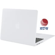RDN MacBook Air 13 Inch Case 2020 2019 2018 Release A2179 A1932, Hard Case Shell Cover for MacBook Air 13-inch Model A2179 A1932 with Keyboard Skin Cover White