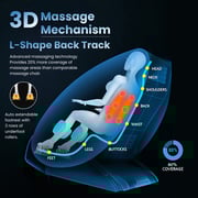 Sparnod Massage Chair Fitness CLASSIC Zero Gravity Full Body (Free Installation) for Home & Office With Bluetooth & Zero Gravity